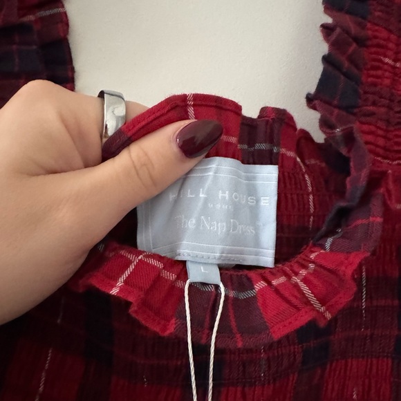Hill House Nap Dress- Cherry Tartan - Picture 3 of 7